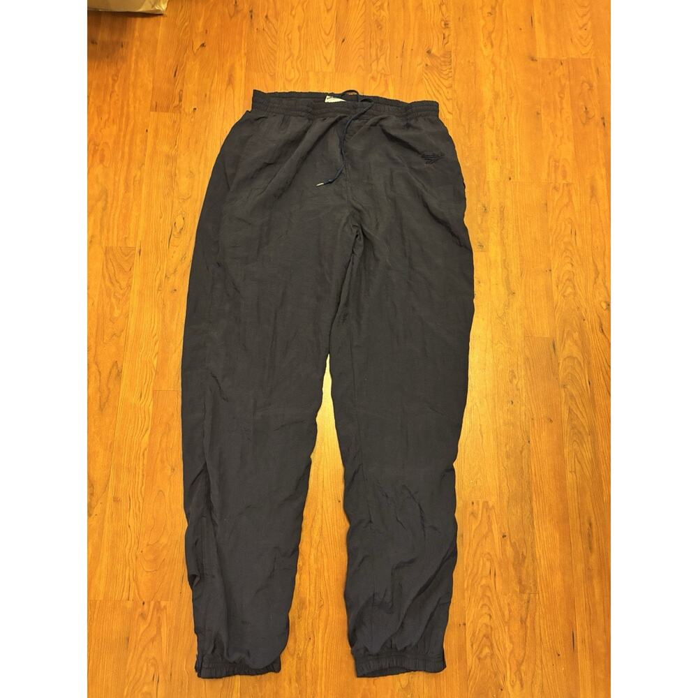Reebok Classic Comfy Pants Draw String Men’s Athletic Zip Navy Blue Size Large